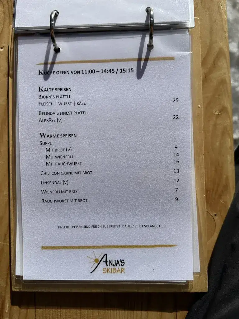 Anja's Skibar restaurant à Grindelwald