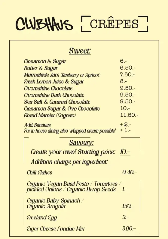 Menu_Clubhaus Café & Crêperie_Grindelwald_image_2