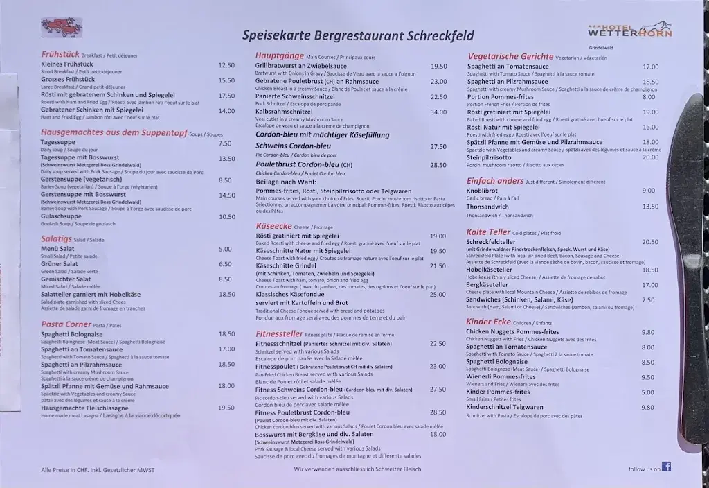 Bergrestaurant Schreckfeld_Grindelwald_menu_image_1