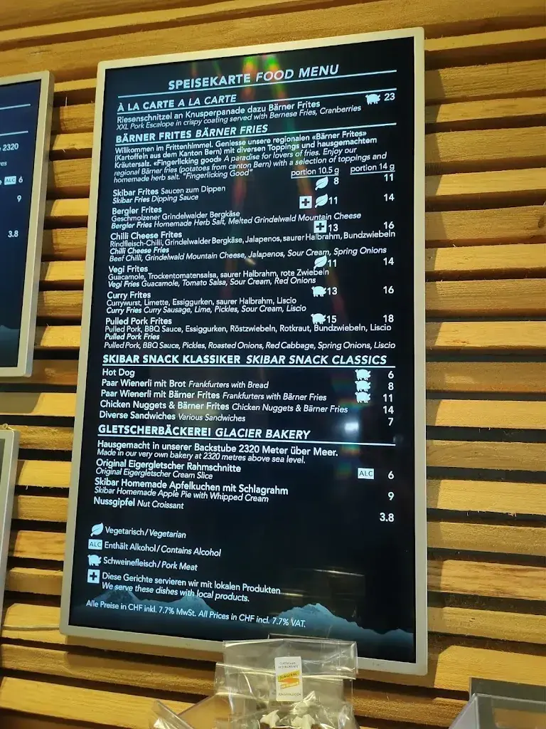Menu_The Wall Bar_Eigergletscher_image_2