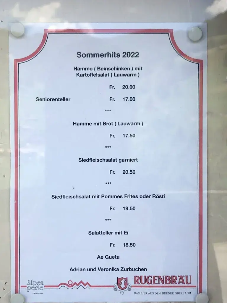 Restaurant Alpenblick Restaurant in Habkern