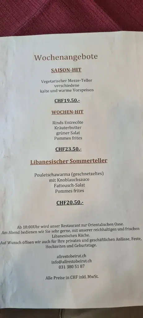 Menu_Restaurant Allresto Beirut_Bern_image_1
