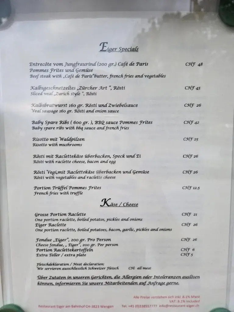 Menu_Restaurant Eiger Wengen_Wengen BE_image_2