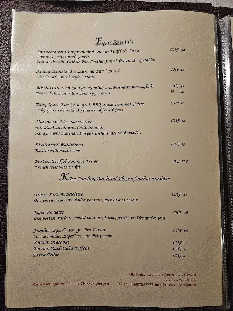 Menu_Restaurant Eiger Wengen_Wengen BE_image_3