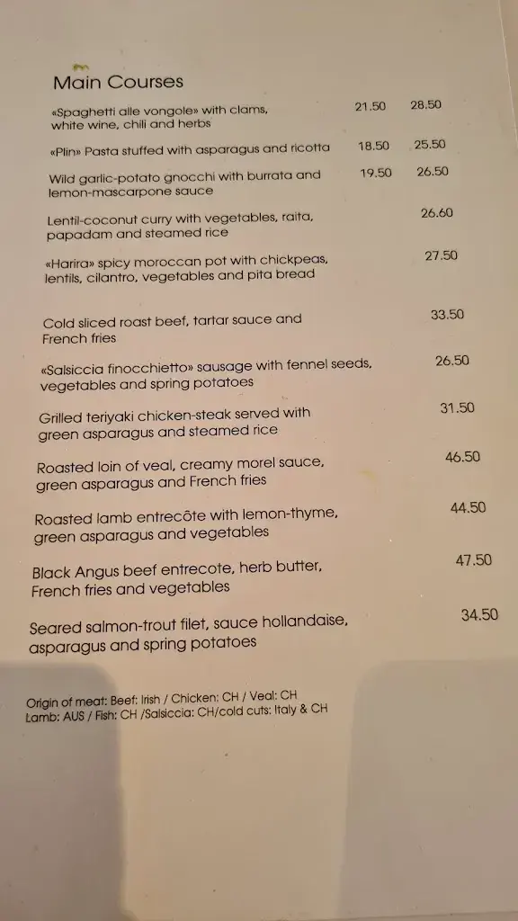 Menu_Restaurant Rosengarten_Bern_image_1