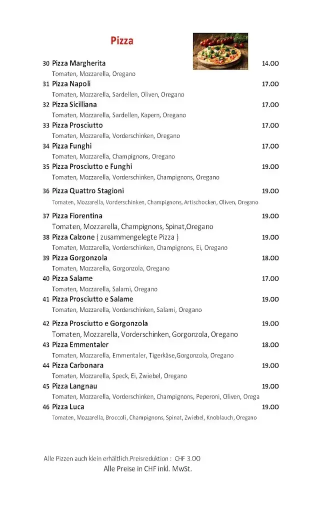 Hotel Restaurant Bahnhof Da Luca restaurante en Langnau im Emmental