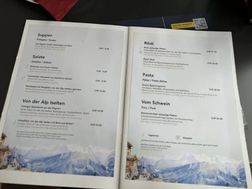 Menü_Restaurant Schynige Platte_Gsteigwiler_Bild_1