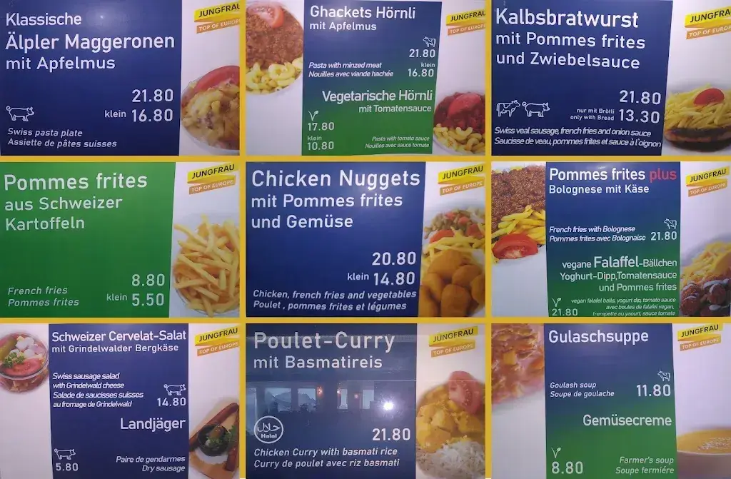 Menu_Self Service Restaurant Aletsch_Jungfraujoch_image_2