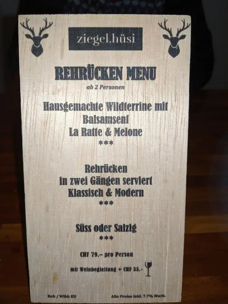 Menu_Ziegel.hüsi AG Gastronomie & Hotel_Stettlen_immagine_2