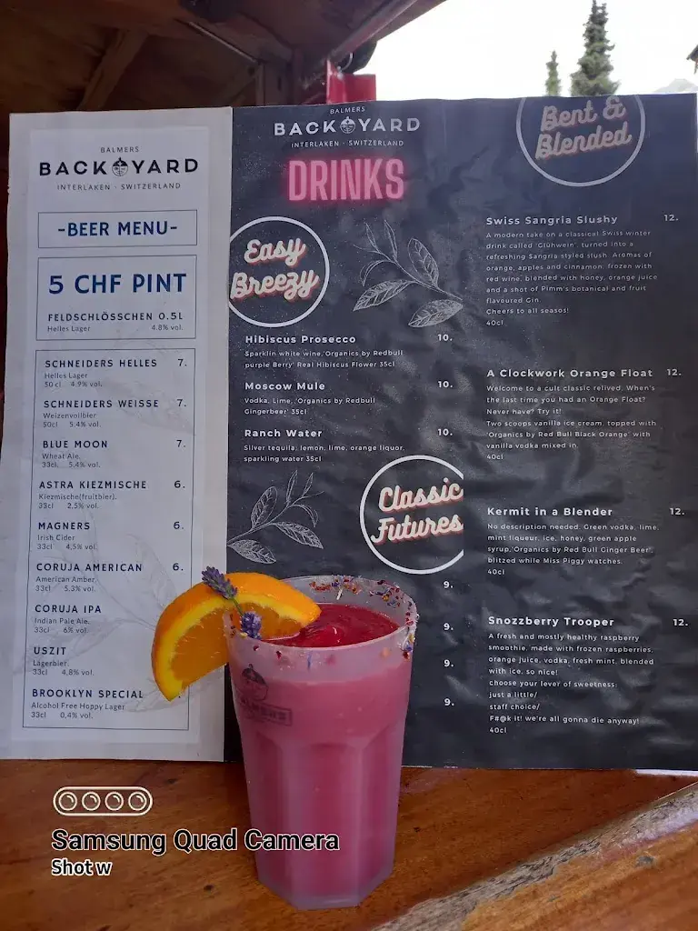 Balmers Backyard restaurant à Matten bei Interlaken