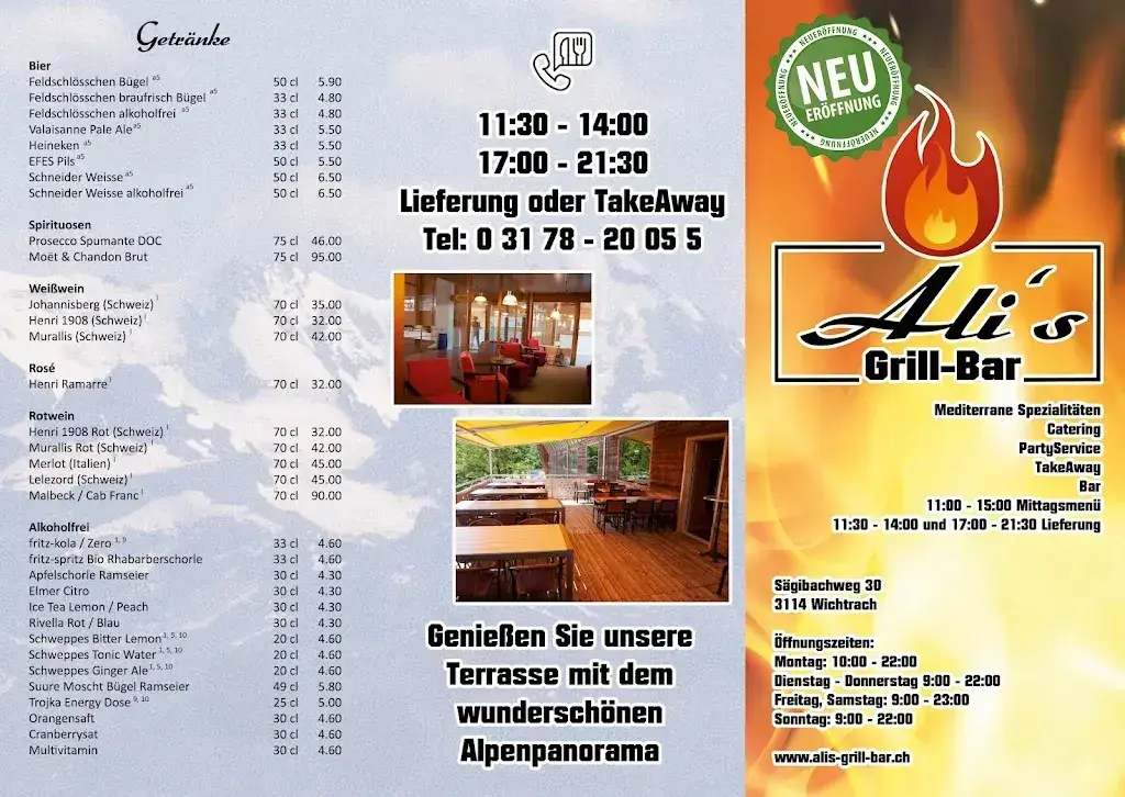 Ali's Grill-Bar restaurant à Wichtrach