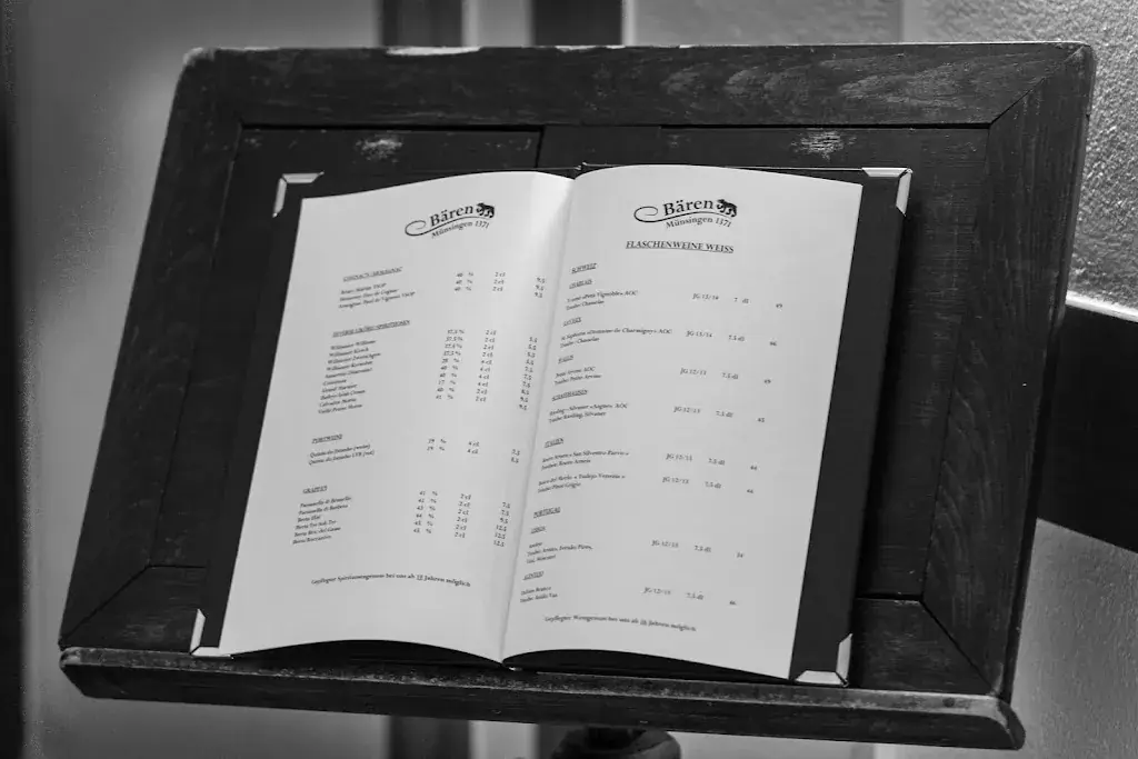Menu_Restaurant Bären Münsingen 1371_Münsingen_image_1