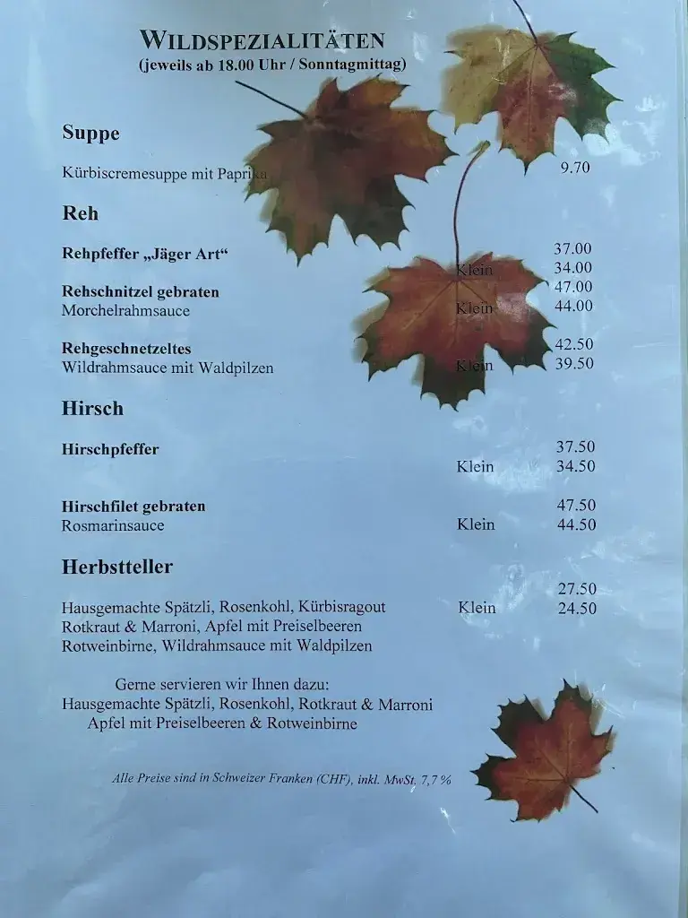 Gasthof zum Schütz GmbH restaurant à Oppligen
