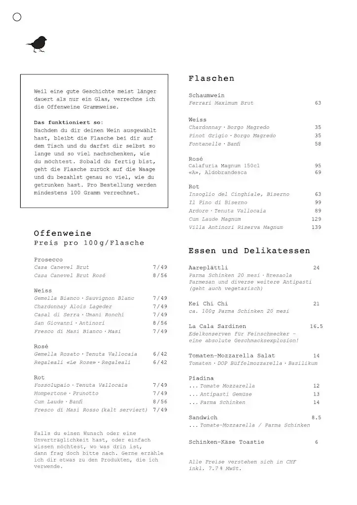 Spatz - espresso & wine bar restaurant à Unterseen