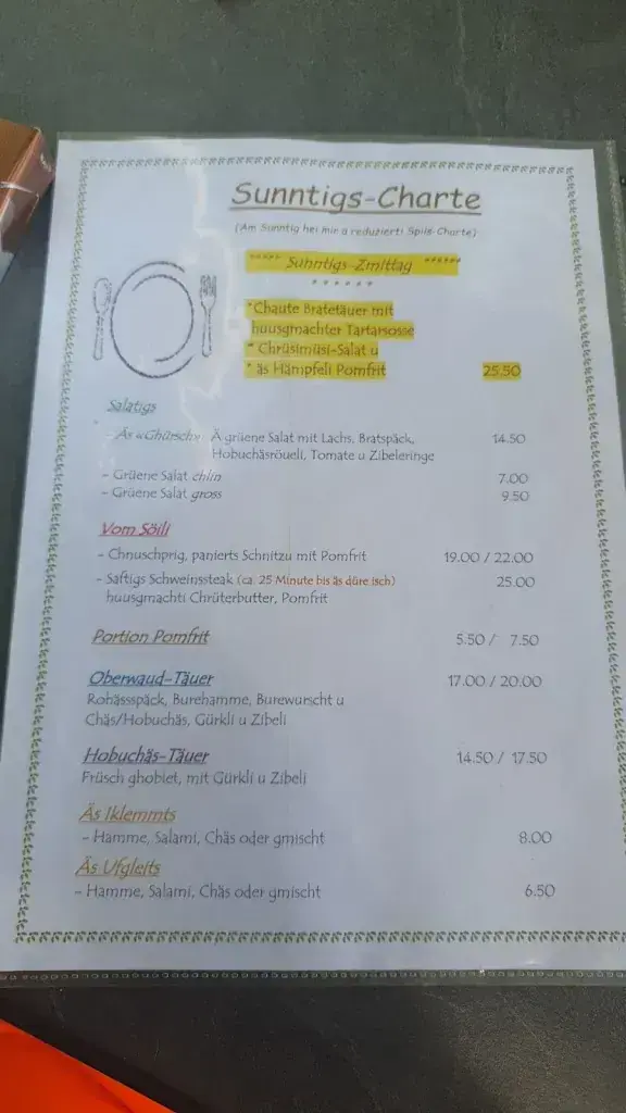 Menü_Restaurant Hirschen, Oberwald_Dürrenroth_Bild_3