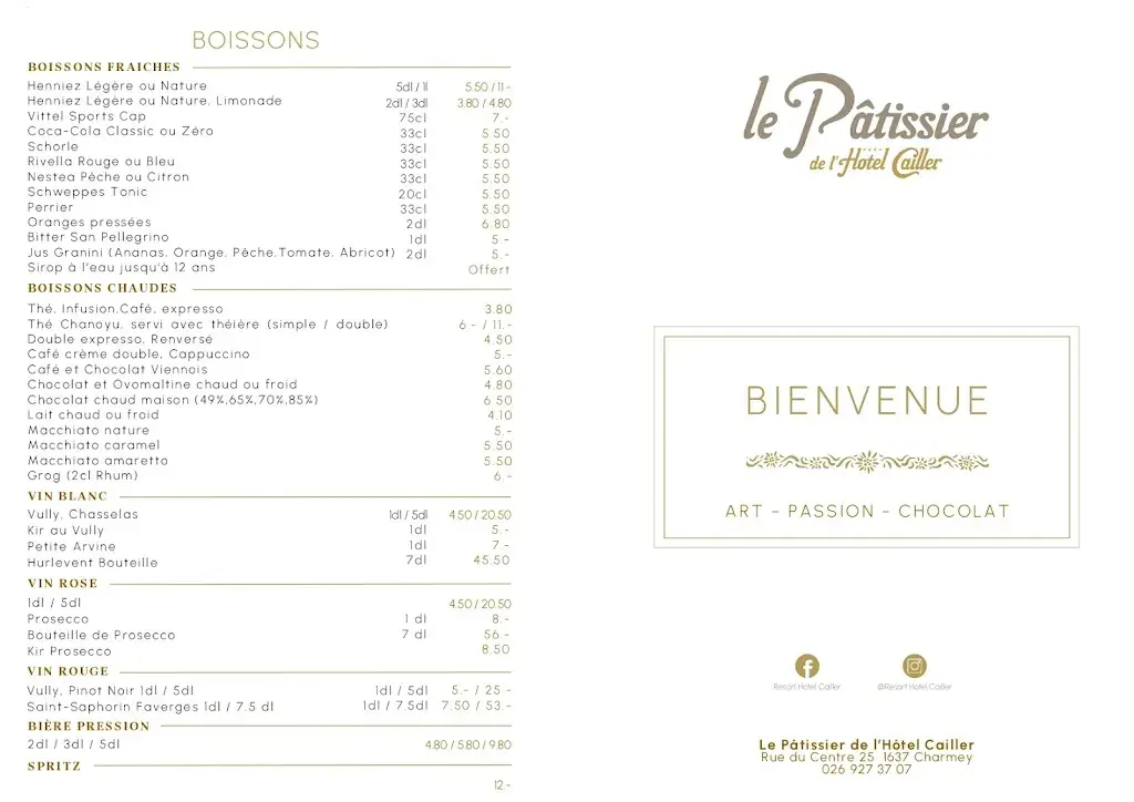 Menu_Le Pâtissier de l'Hôtel Cailler_Charmey_image_3