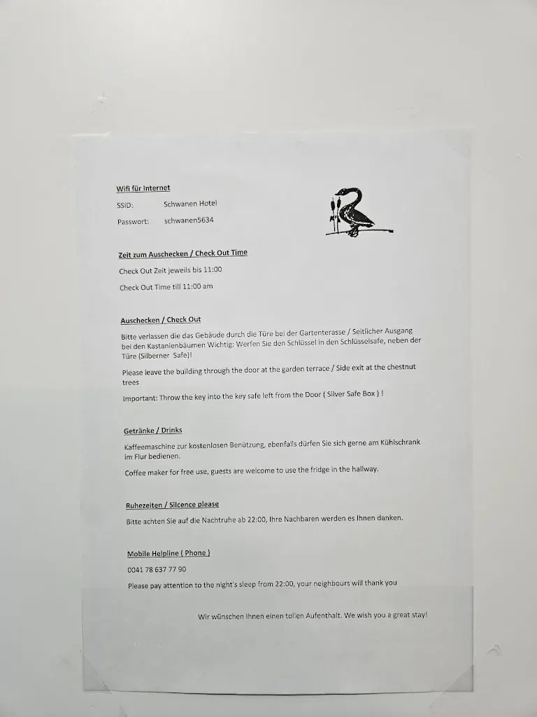 Schwanen restaurant in Merenschwand