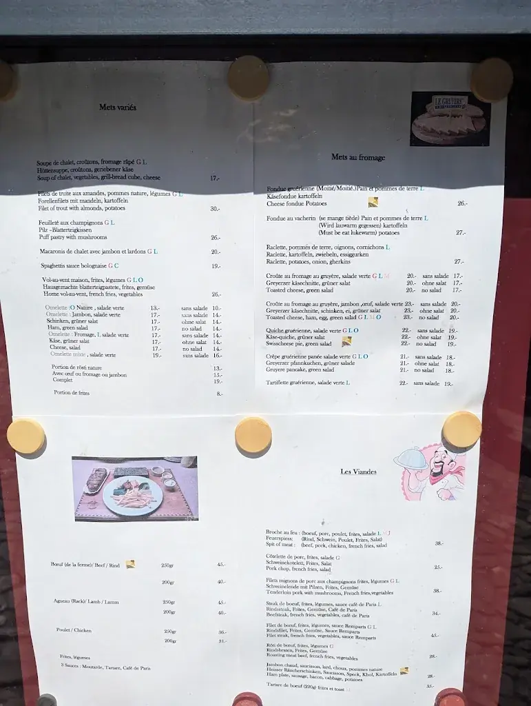 Menu_Restaurant des Remparts_Gruyères_immagine_1