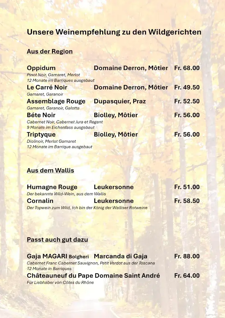 Menu_Hotel Restaurant Jura_Kerzers_image_2