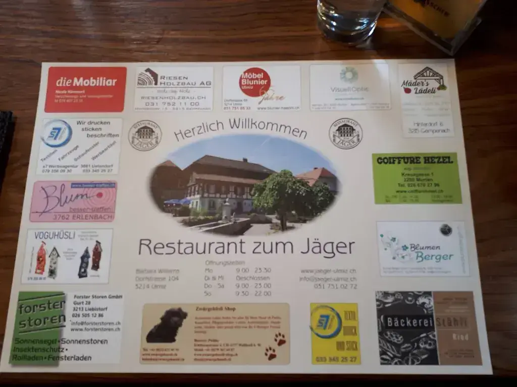 Restaurant zum Jäger - Ulmiz ristorante a Ulmiz