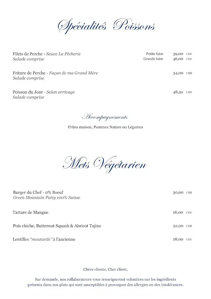 Restaurant la Pêcherie_Allaman_menu_image_1