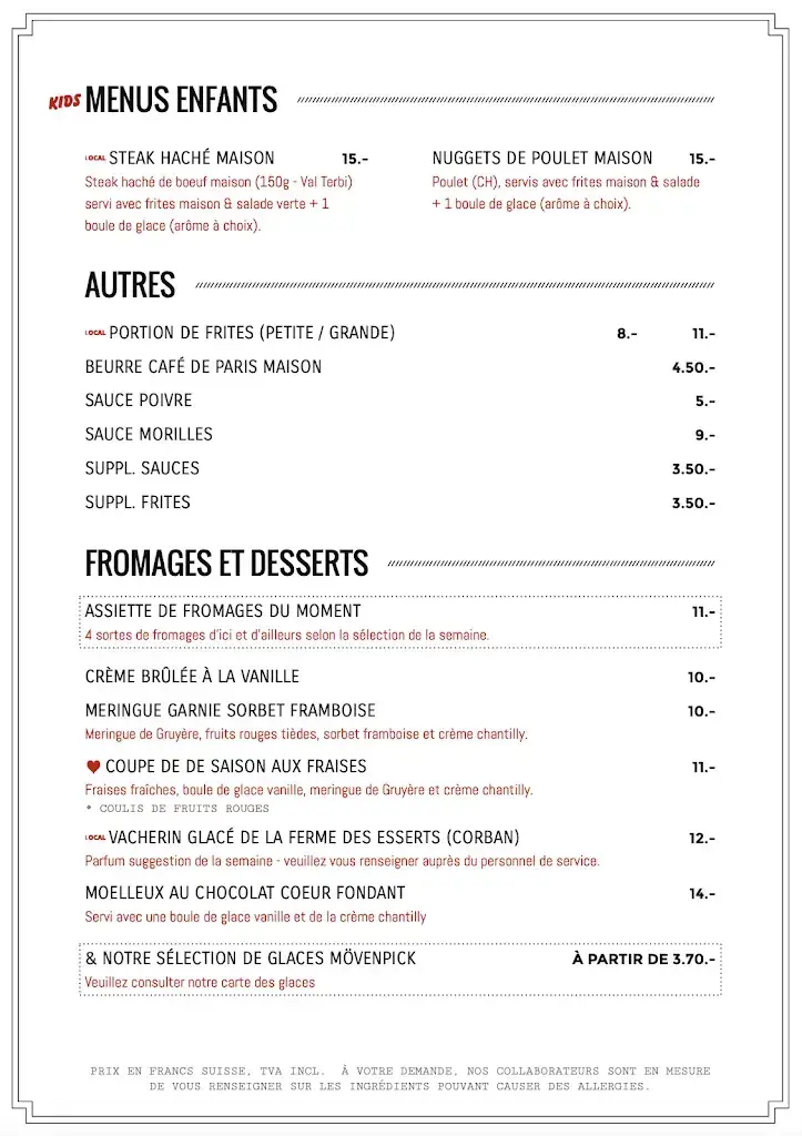 Menu_Restaurant Croix Fédérale Corban_Corban_image_2