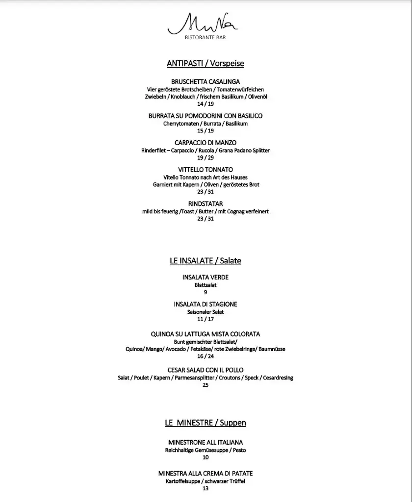 Menu_Ristorante Bar Muna_Bern_image_2