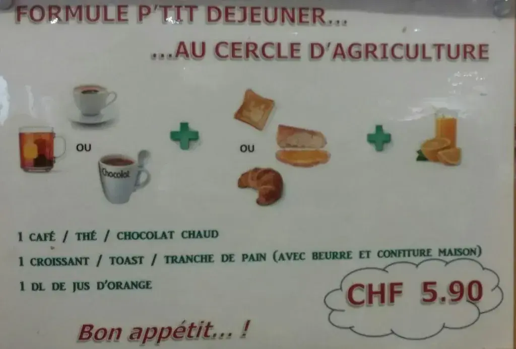 Menu_Cercle d'Agriculture - Restaurant_Châtel-Saint-Denis_image_2