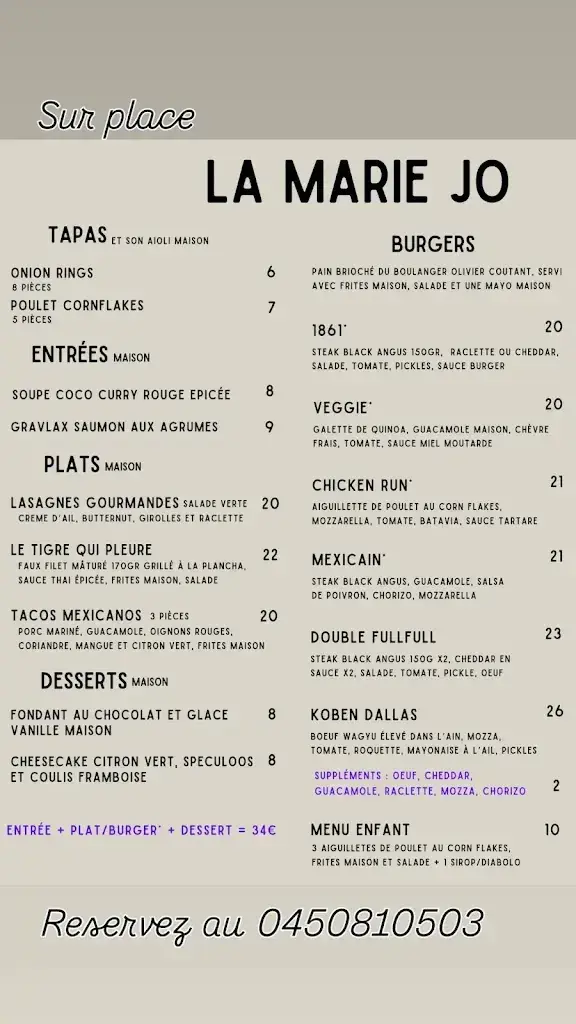 Menu_La Marie Jo_France_image_1