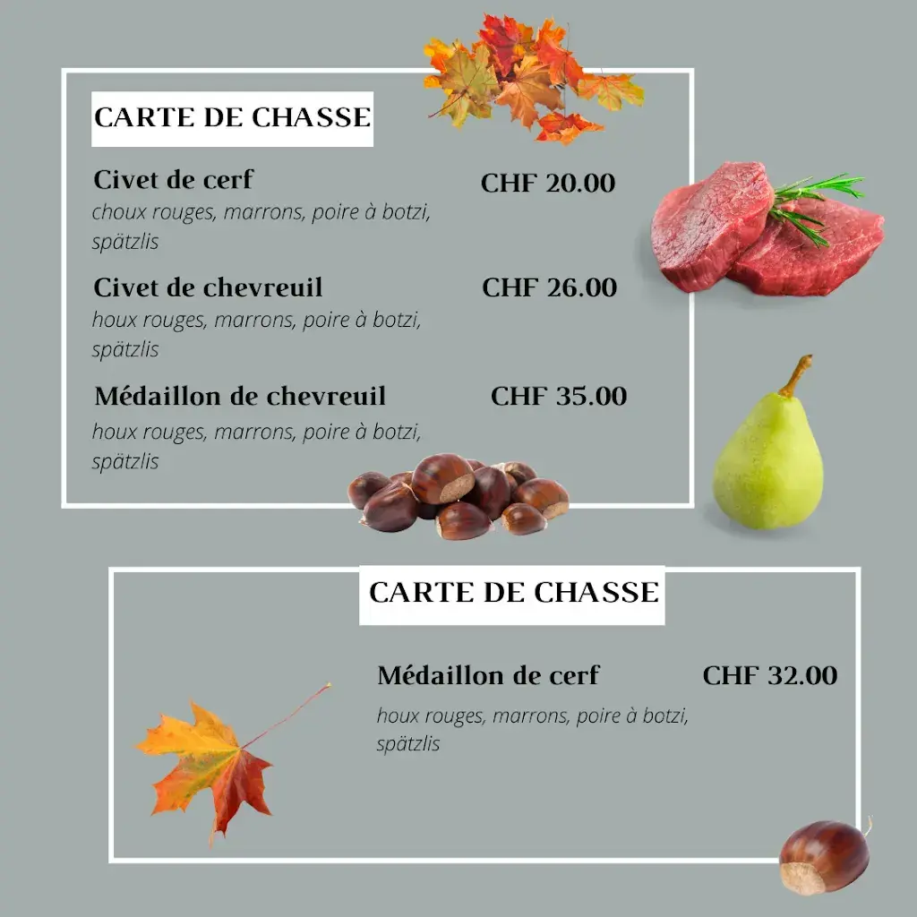 Menu_Restaurant Fribourg - Café du Paon_Fribourg_image_2