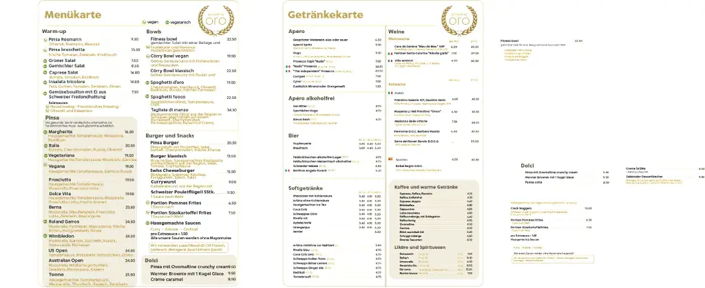 Menu_pinseria oro_Herrenschwanden_image_1