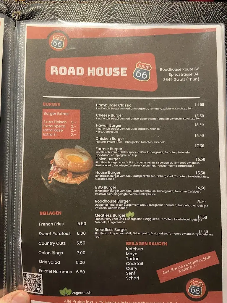 Roadhouse Route 66 restaurant à Gwatt