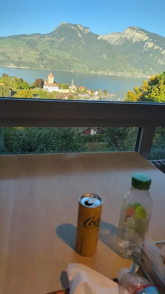 Alan Blair_Migros-Restaurant - Spiez - Terminus_Spiez_reseña