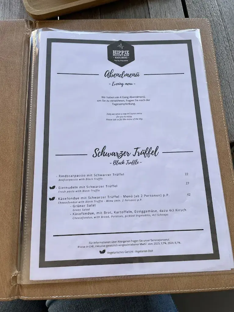 Menu_Hippie Mountain_Hasliberg Wasserwendi_immagine_3