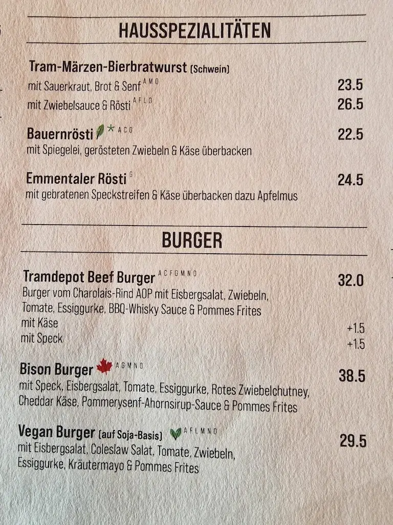 Menu_Altes Tramdepot Brauerei Restaurant_Bern_image_2