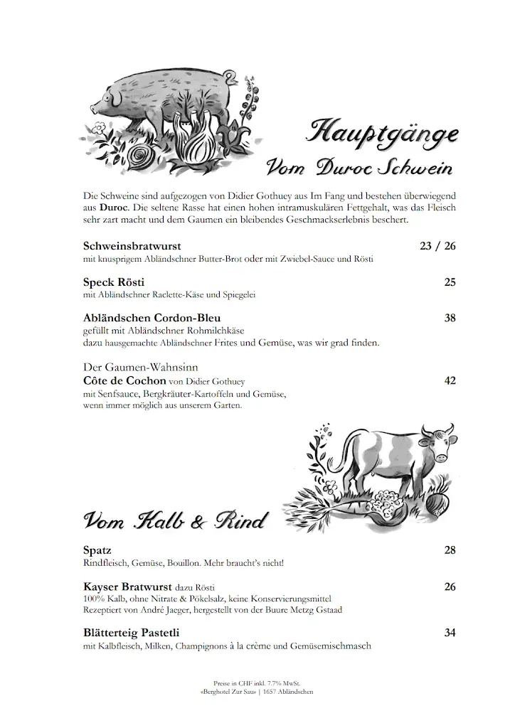 Menu_Berghotel Zur Sau_Abländschen_immagine_1