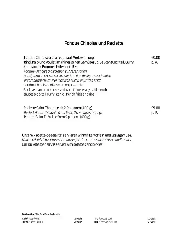 Menü_Fondue Hüttli Alpenland_Lauenen_Bild_1