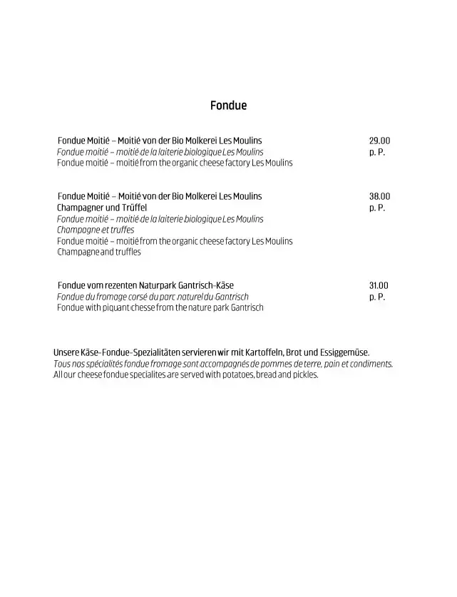 Menü_Fondue Hüttli Alpenland_Lauenen_Bild_2