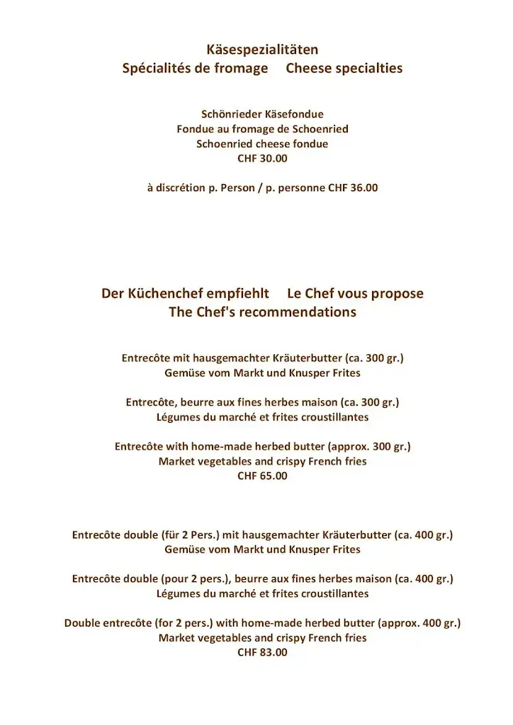 Menü_Restaurant Kernen - Schönried_Schönried_Bild_2