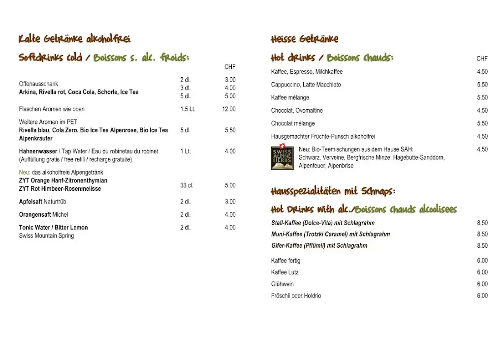 Menu_Restaurant Michel's Stallbeizli_Gstaad_image_2