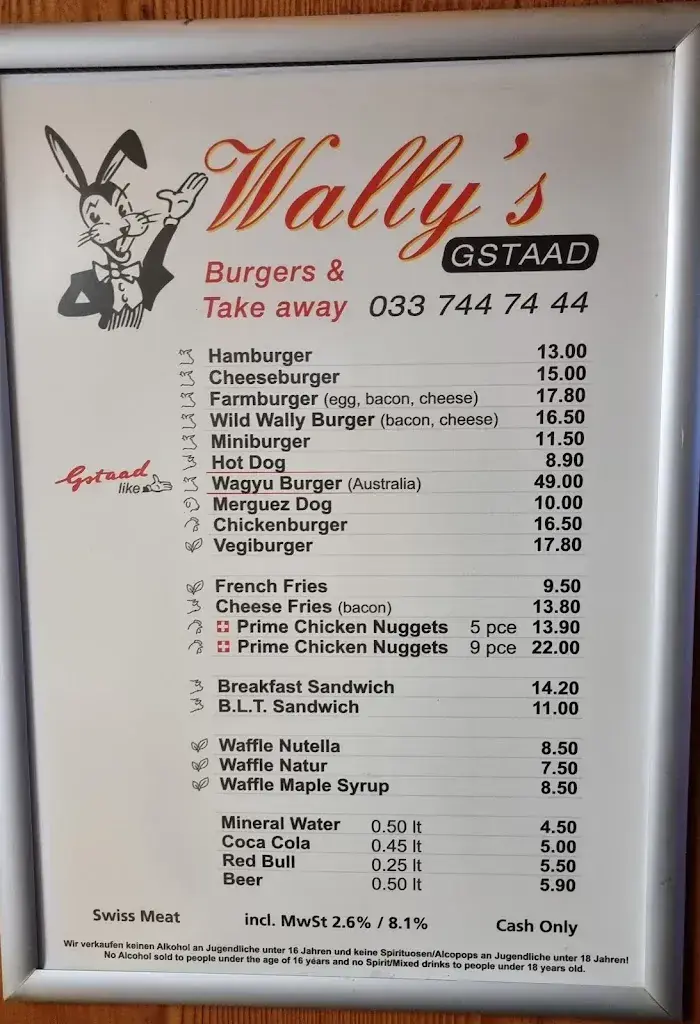 Menu_Wally's Gstaad_Gstaad_image_1