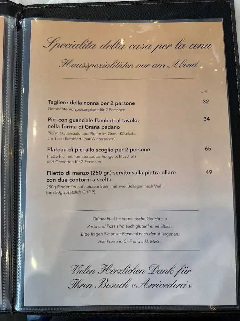 Menu_Viva Ristorante Pizzeria Da Giovanni_Rüeggisberg_image_2