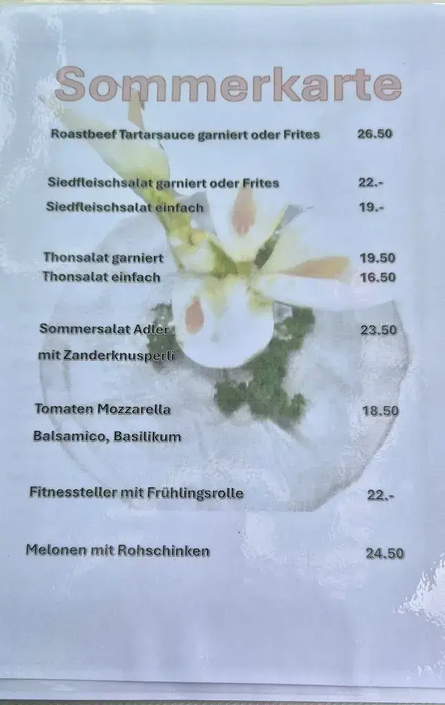 Adler Restaurant restaurant à Riggisberg