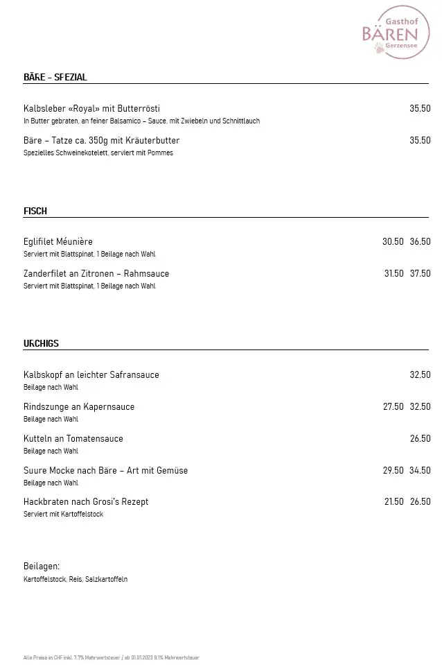 Menu_Gasthof Bären Gerzensee_Gerzensee_image_3