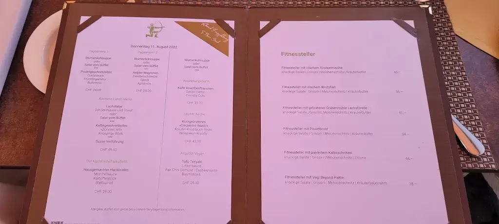 Menu_Hotel Restaurant Schützen_Steffisburg_immagine_3