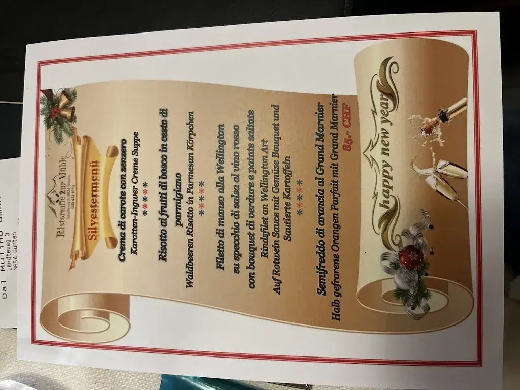 Menu_Ristorante Pizzeria Zur Mühle_Gunten_immagine_3