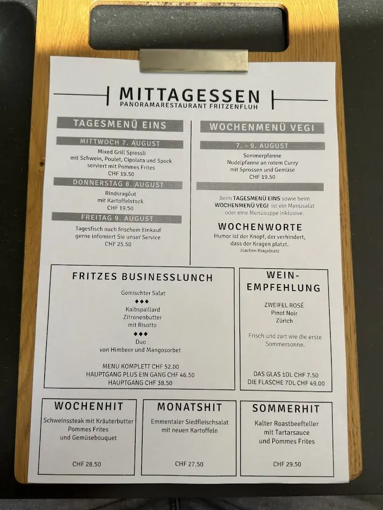 Panoramarestaurant Fritzenfluh restaurant in Wyssachen