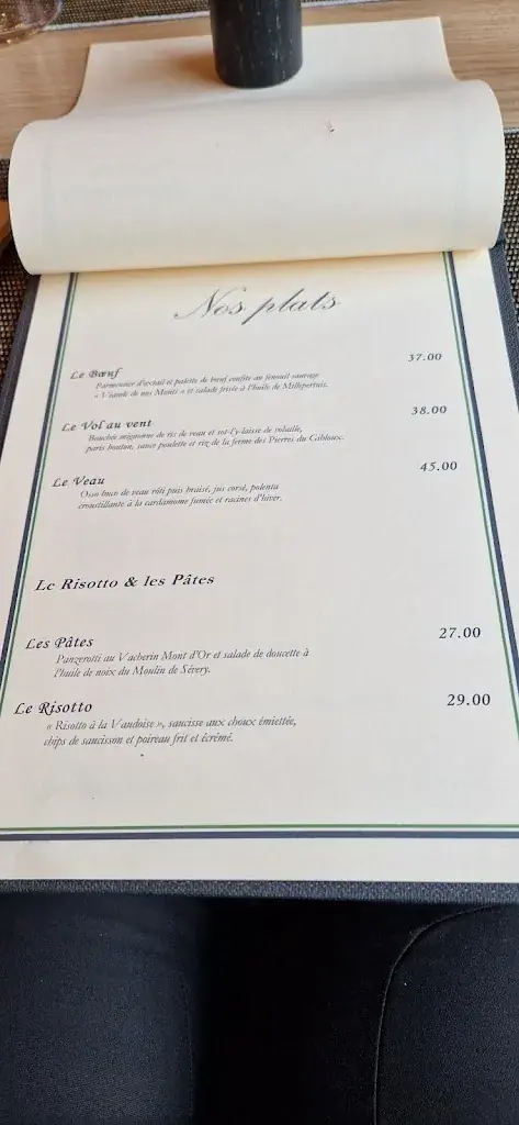 Menu_Restaurant des Pléiades_Blonay_image_2