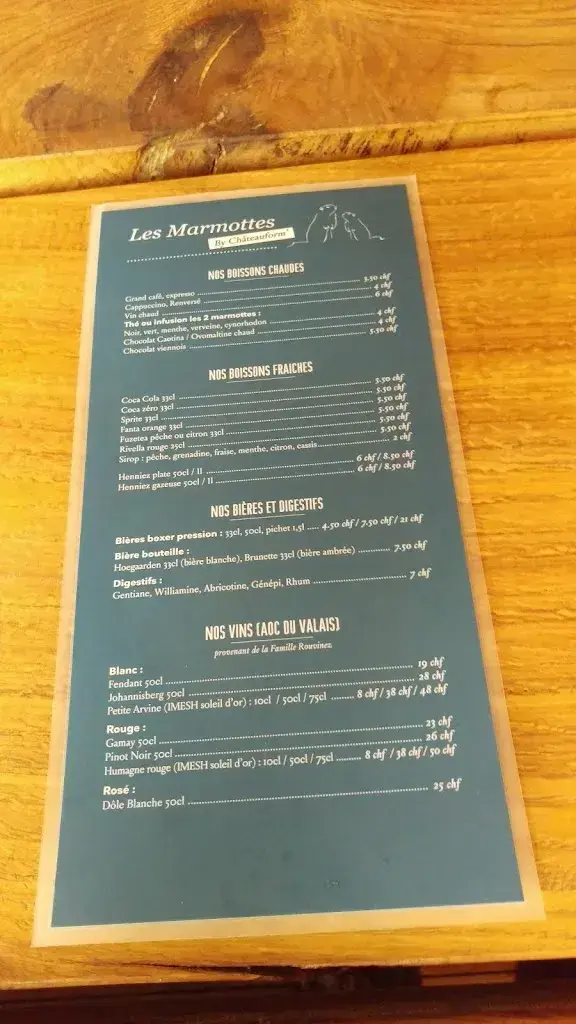 Menu_Restaurant les Marmottes by Chateauform'_Champéry_image_2