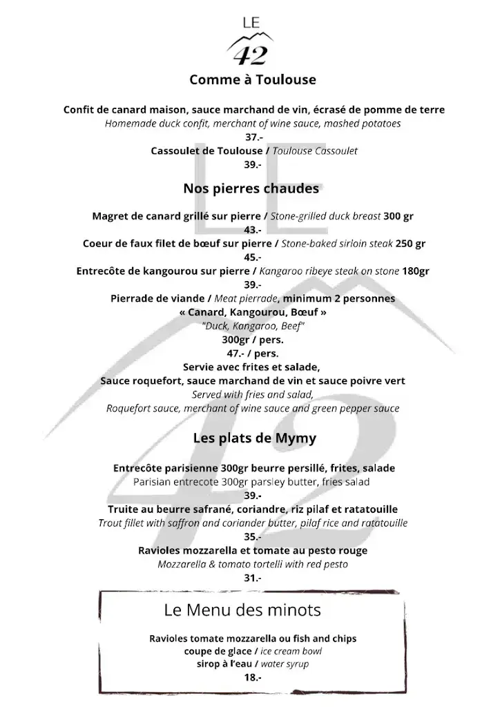Menu_Le 42 Restaurant_Champéry_image_2